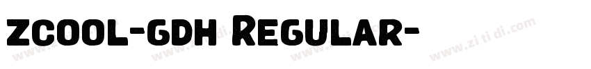 zcool-gdh Regular字体转换